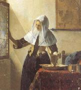 Jan Vermeer Vrouw met waterkan (mk26) painting